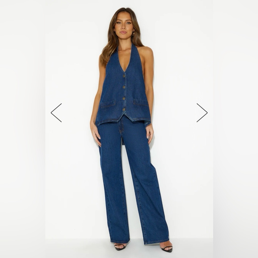 Lioness Denim Blue Halter Top